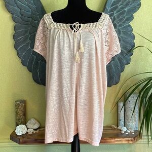 Suzanne Betro Tee Shirt With Front Tie